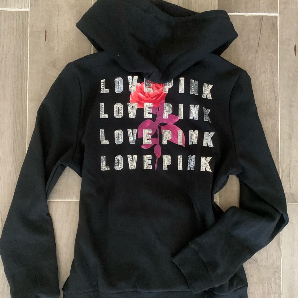 PINK Bling Perfect Fit ZIP Up Hoodie NWT